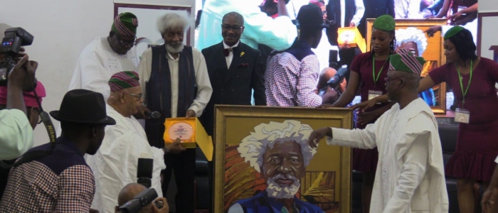 Nobel Laureate Prof. Wole Soyinka at yoruba tennis club