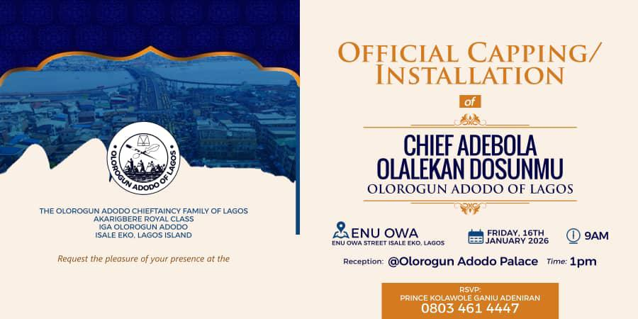 THE OLOROGUN ADODO OF LAGOS